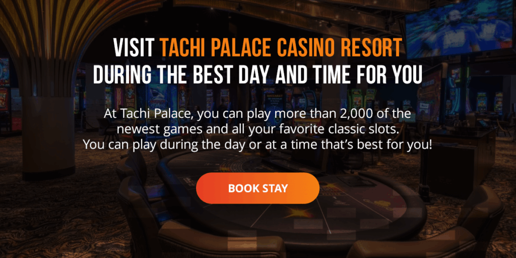 A graphic showing stating that Tachi Palace has 2,000 slots.