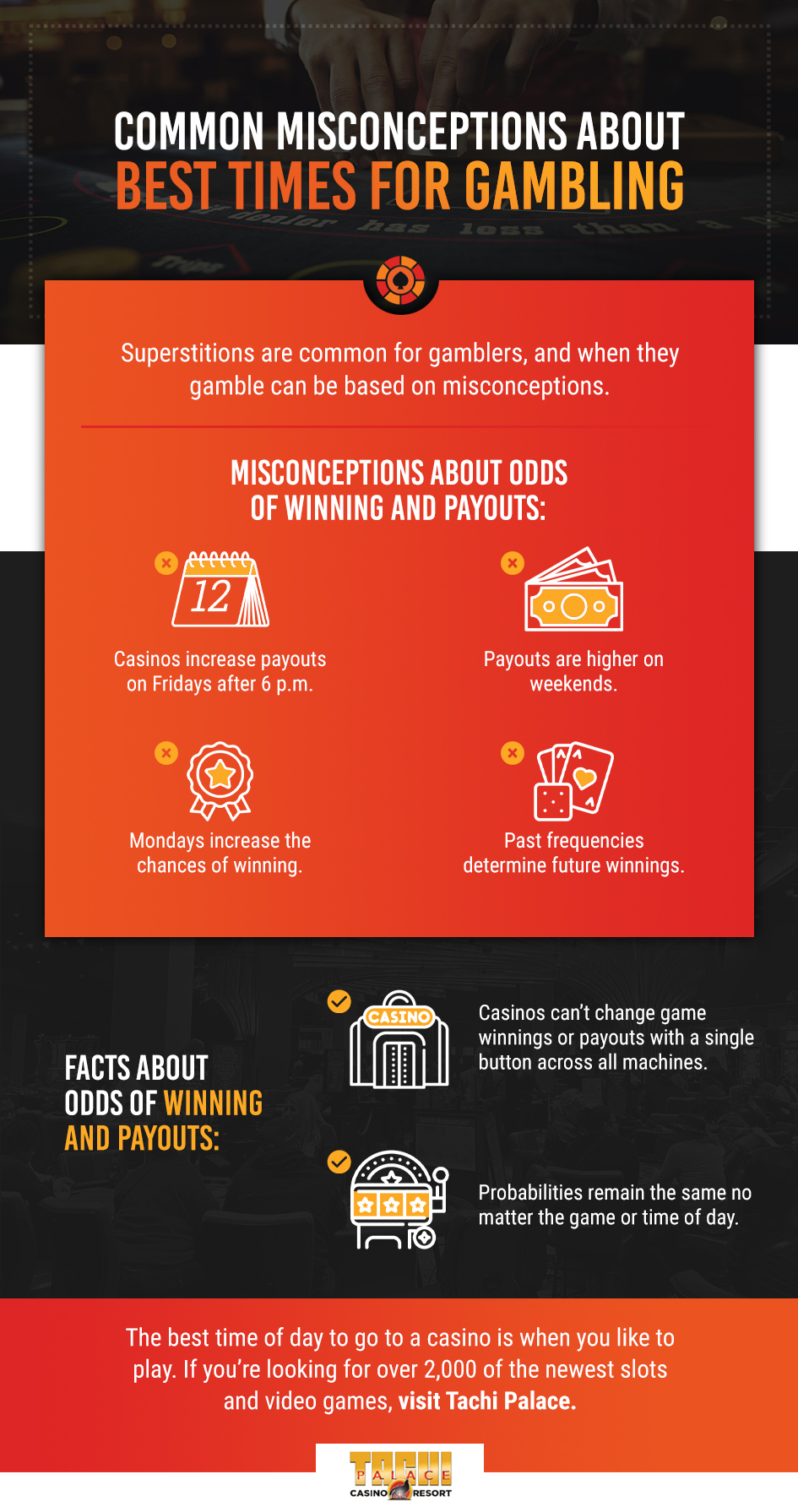 common misconceptions about best times for gambling