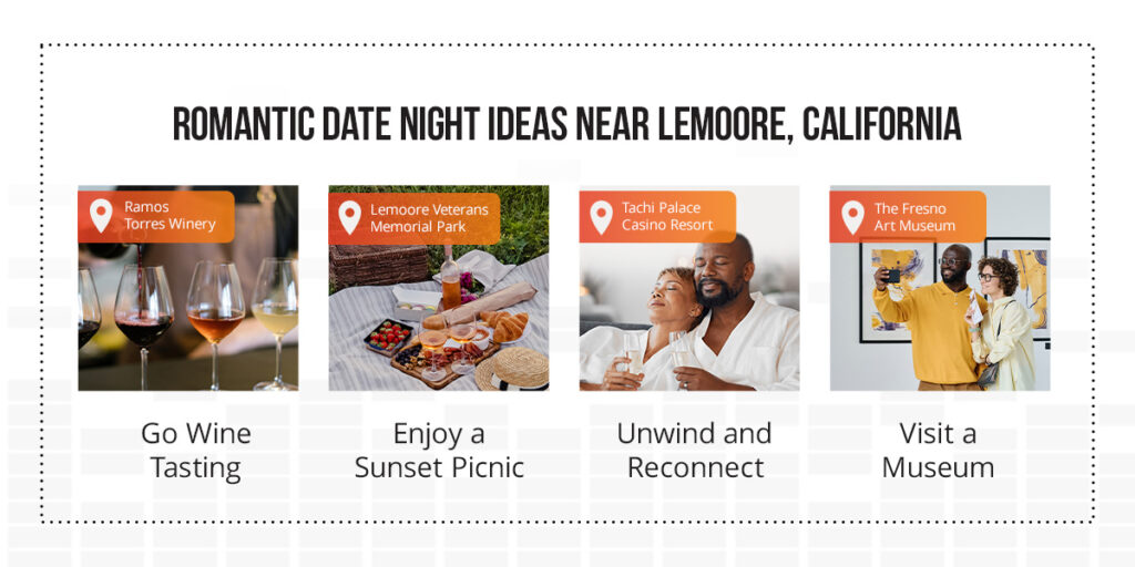 Romantic date night ideas graphic