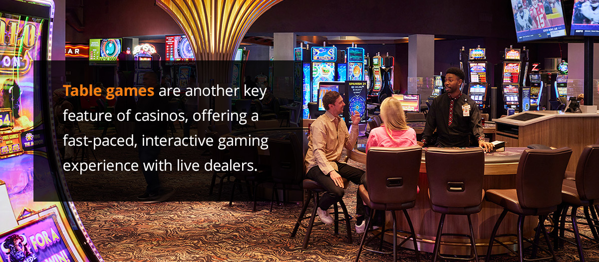 Two people sitting at a dealer table playing table games